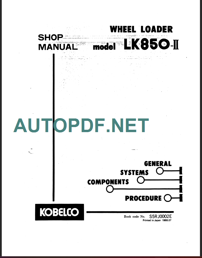 LK850 II Service Manual