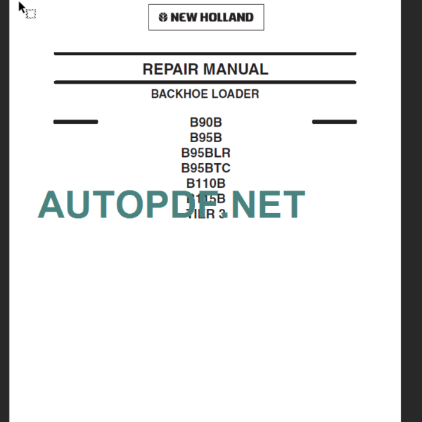 B90B-B95B-B95BLR-B95BTC-B110B-B115B SERVICE MANUAL