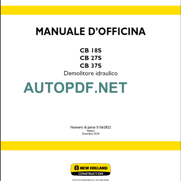 CB18RS-CB27S-CB37S MANUALE D’OFFICINA