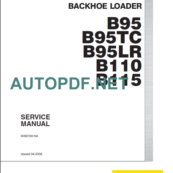 B95-B95TC-B95LR-B110-B115 SERVICE MANUAL