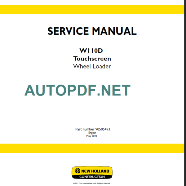 W110D TOUCHSCREEN SERIVCE MANUAL