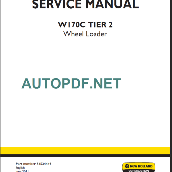 W170C TIER2 SERVICE MANUAL