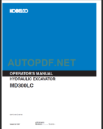 MD300LC OPERATOR’S MANUAL