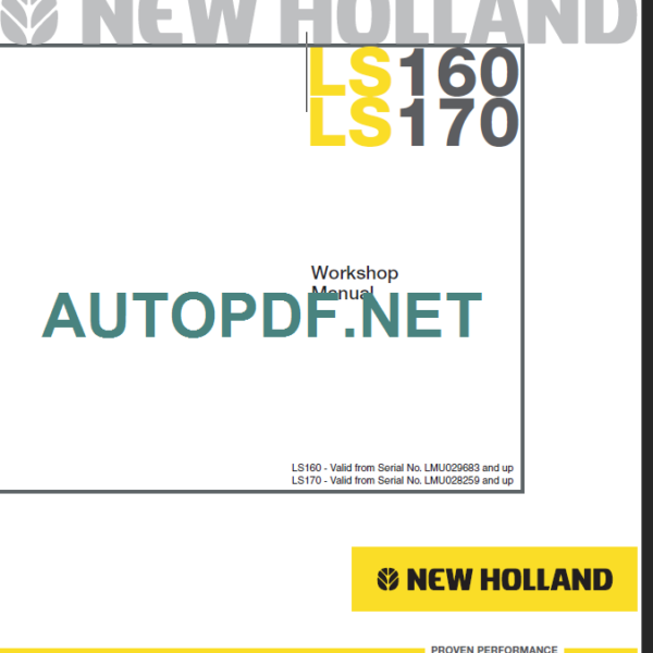 LS160-LS170 WORKSHOP MANUAL