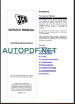 672 MECHANICAL ENGINE SERVICE MANUAL