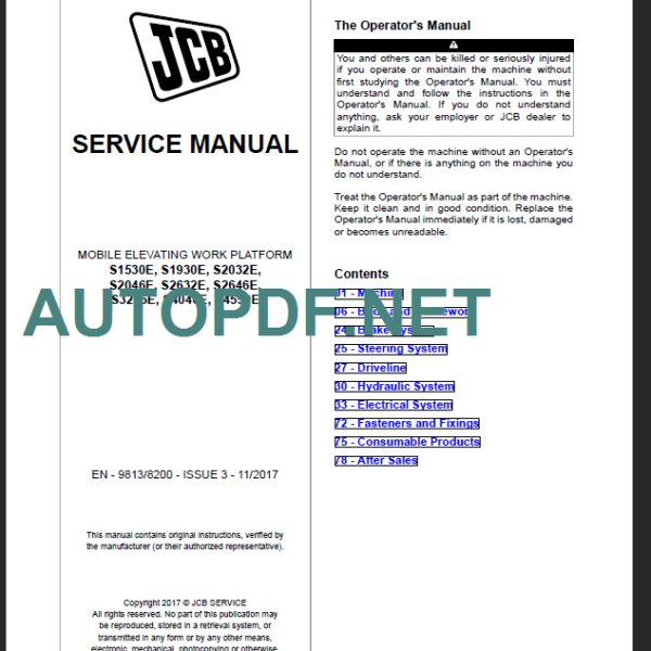 S1530E-S1930E-S2032E-S2046E-S2632E SERVICE MANUAL