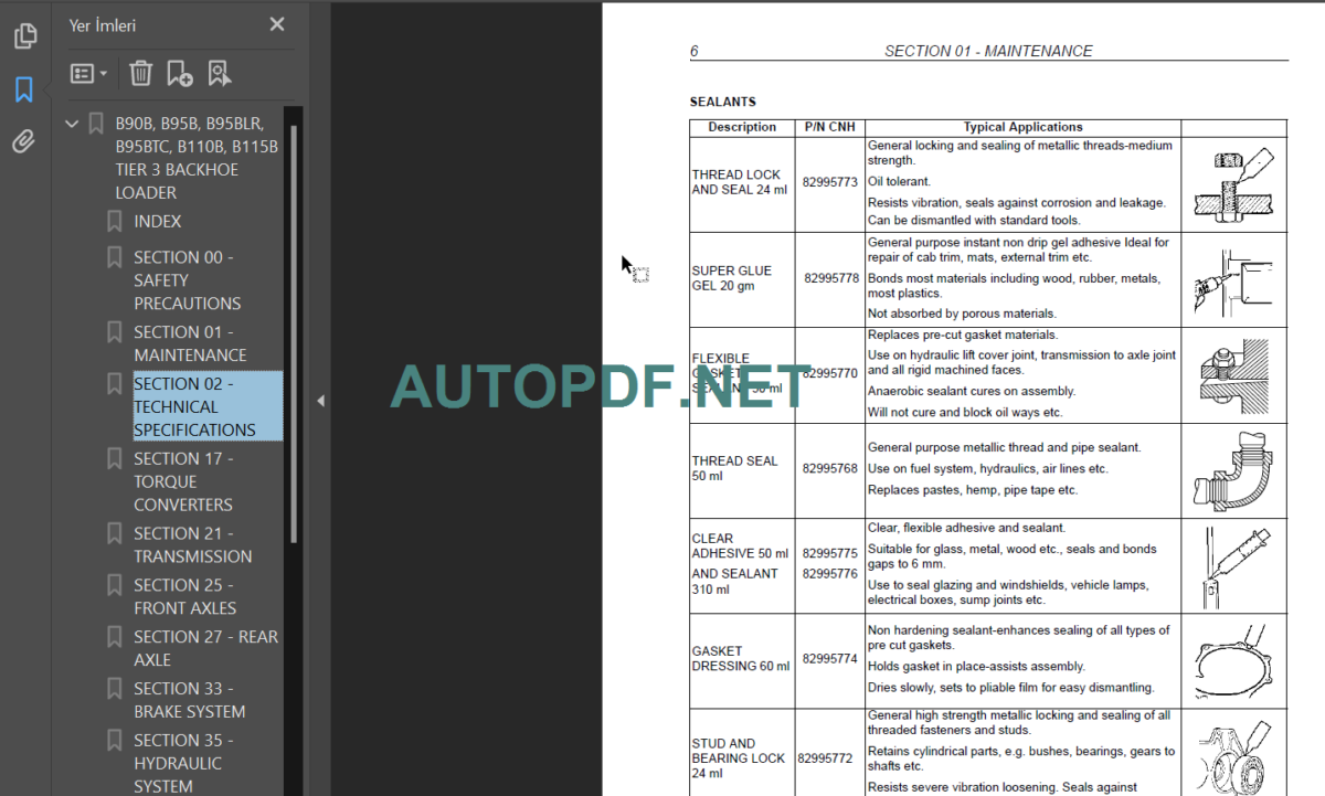 B90B-B95B-B95BLR-B95BTC-B110B-B115B SERVICE MANUAL