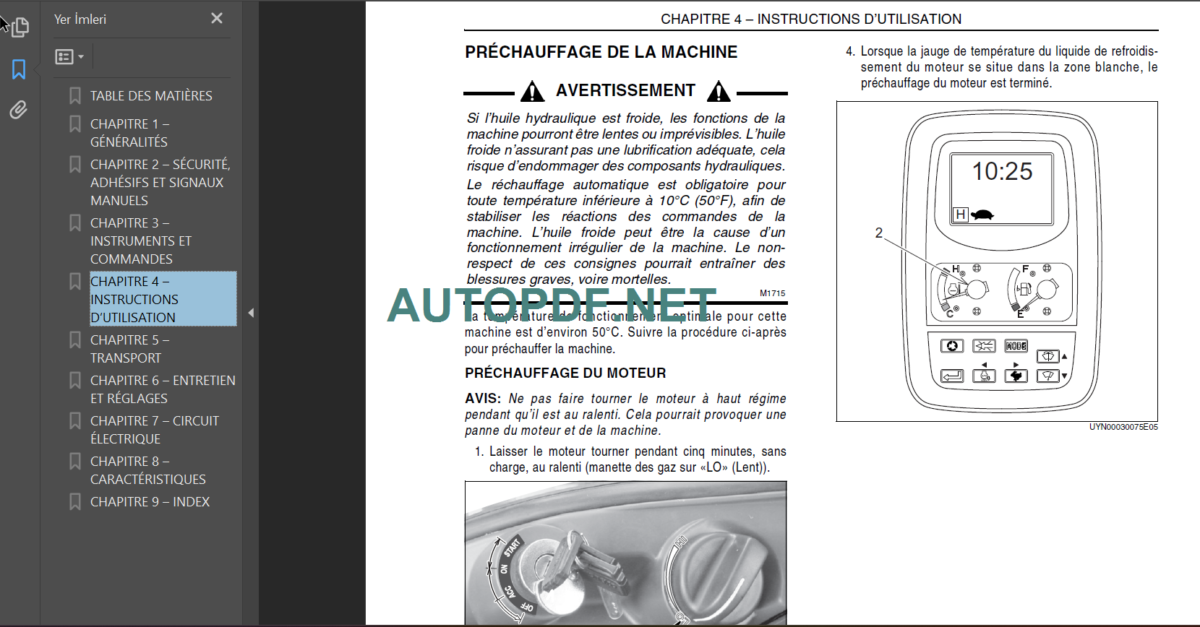 70SR-2 ACERA MANUEL DE L’OPÉRATEUR