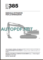 E385 MANUALE DELLE ISTRUZIONI PER LE RIPARAZIONI