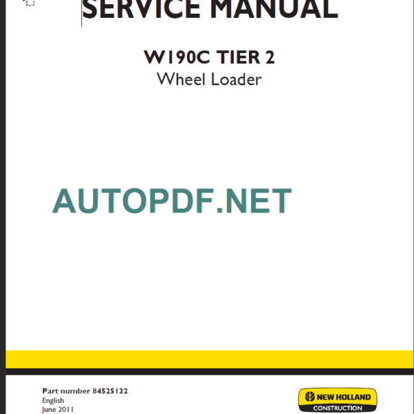 W190C TIER2 SERVICE MANUAL