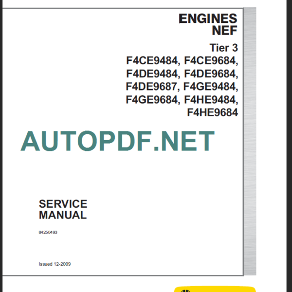 F4CE9484-F4CE9684 NEF SERVICE MANUAL