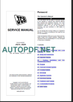 JS210-JS230 SERVICE MANUAL