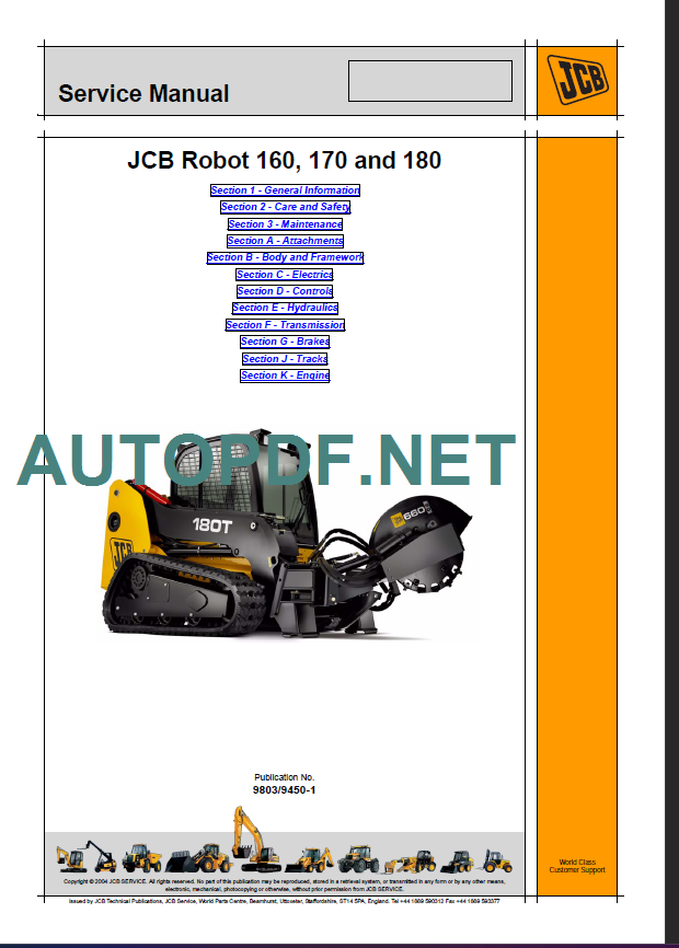 ROBOT 160-170-180 SERVICE MANUAL