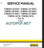 F3BFE613A A001 TIER4A SERVICE MANUAL