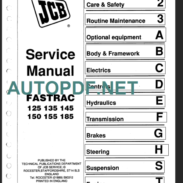 125-135-145-150-155-185 SERVICE MANUAL