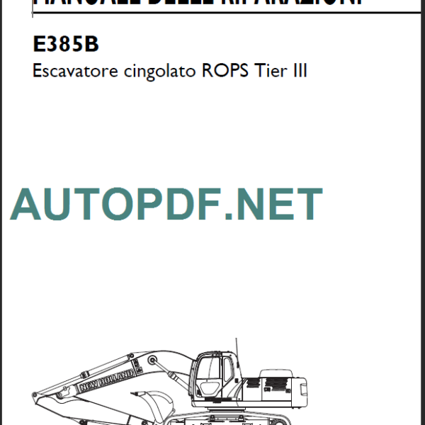 E385 TIER3 MANUALE DELLE RIPARAZIONI