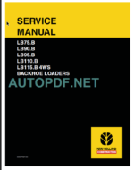 LB75B-LB90-LB110-LB115B 4WS SERVICE MANUAL