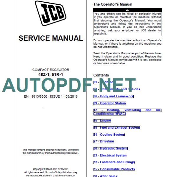 48Z-1 51R-1 SERVICE MANUAL