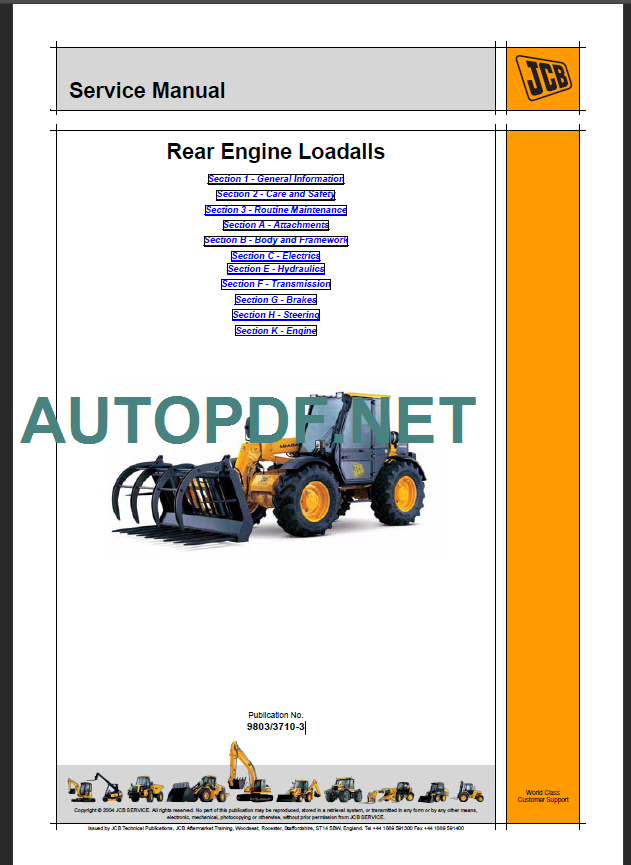526-528 Rear Engine Loadalls Service Manual
