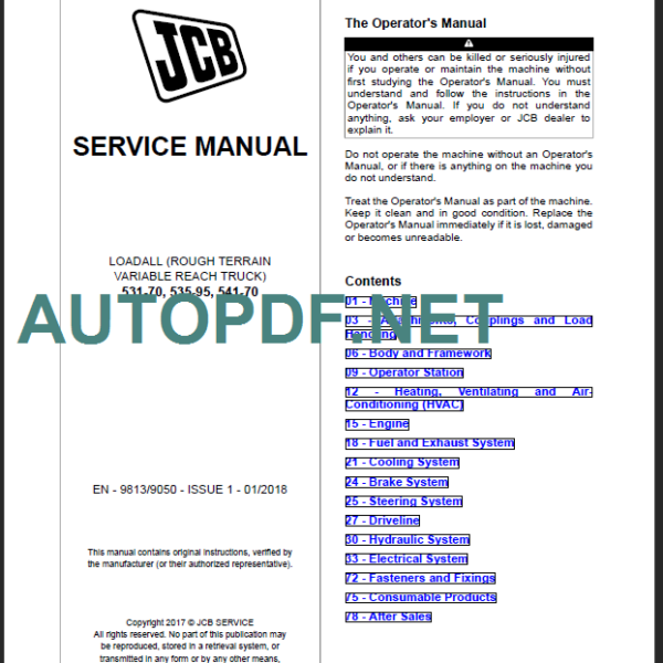 531-70 535-95 541-70 SERVICE MANUAL