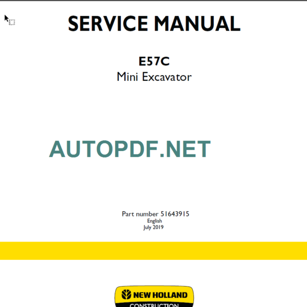 E57C SERVICE MANUAL 2022