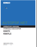 K907C-K907LC OPERATOR'S MANUAL