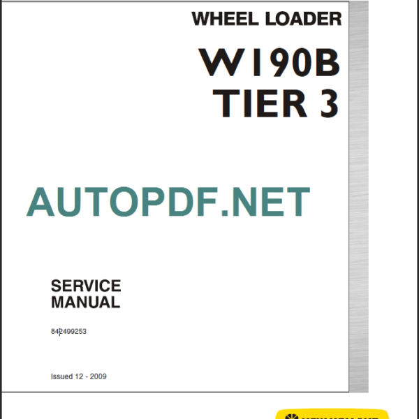 W190B TIER3 SERVICE MANUAL