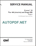 CNH CURSOR10 TIER4A SERVICE MANUAL