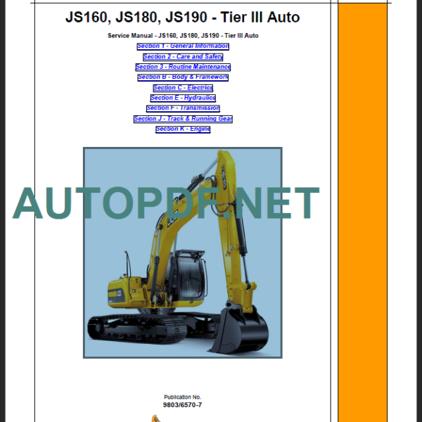 JS160-JS180-JS190 SERVICE MANUAL