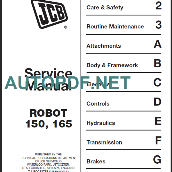 ROBOT 150-165 SERVICE MANUAL