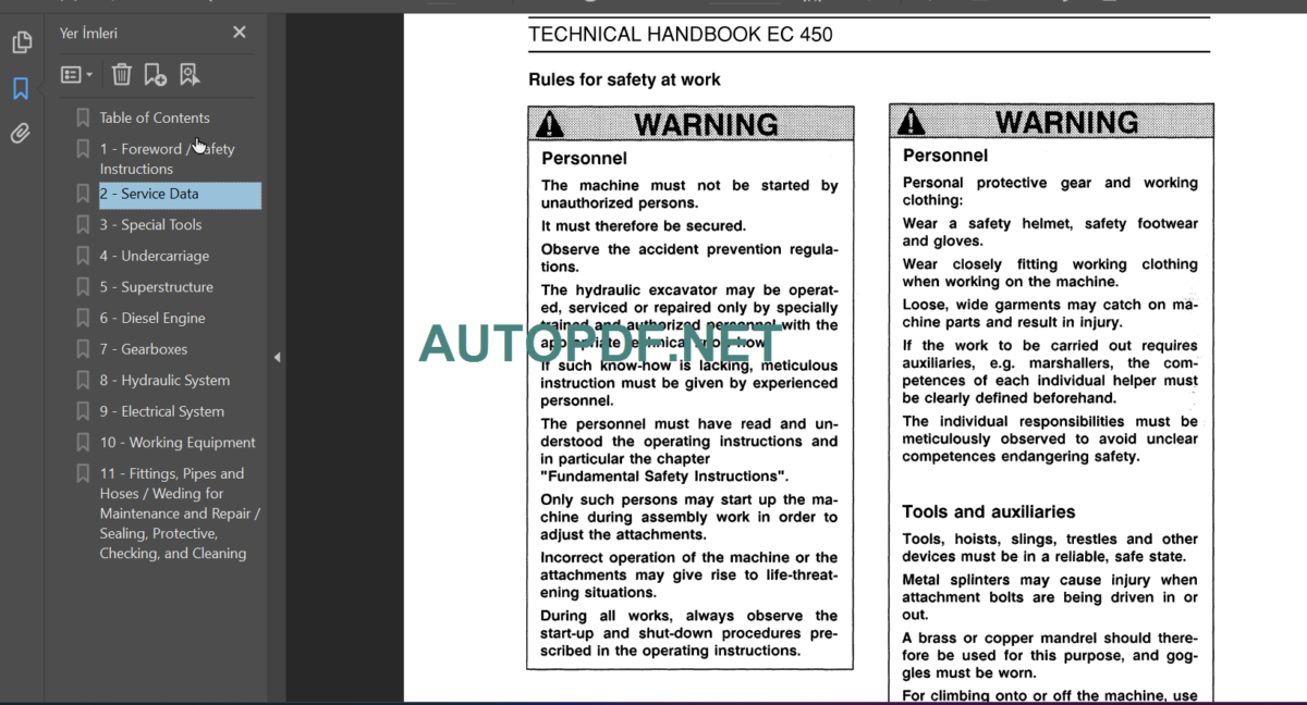 EC450 TECHNICAL HANDBOOK