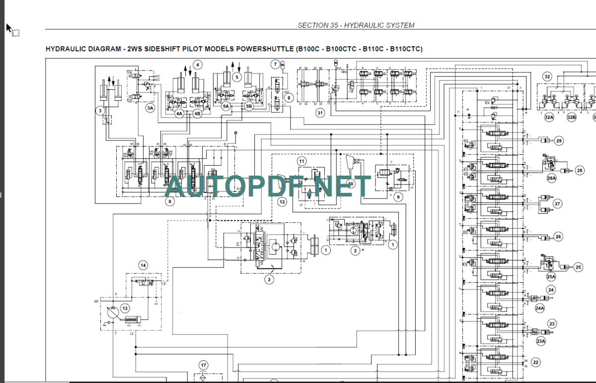 B100C-B100CLR-B100CTC-B110C-B110CTC SERVICE MANUAL