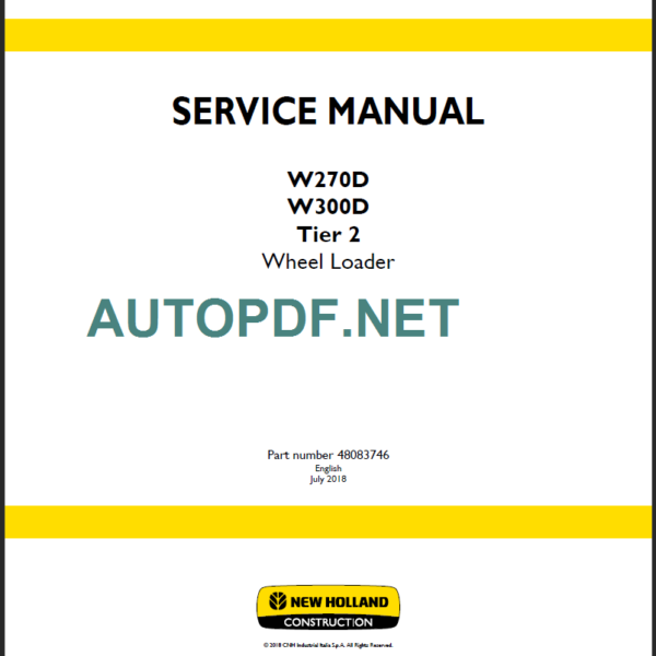 W270D-W300D TIER2 SERVICE MANUAL