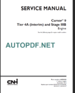 CNH CURSOR9 TIER4A SERVICE MANUAL