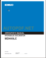 MD400LC OPERATORS MANUAL