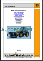 JCB 526-528 Rear Engine Loadalls Service Manual