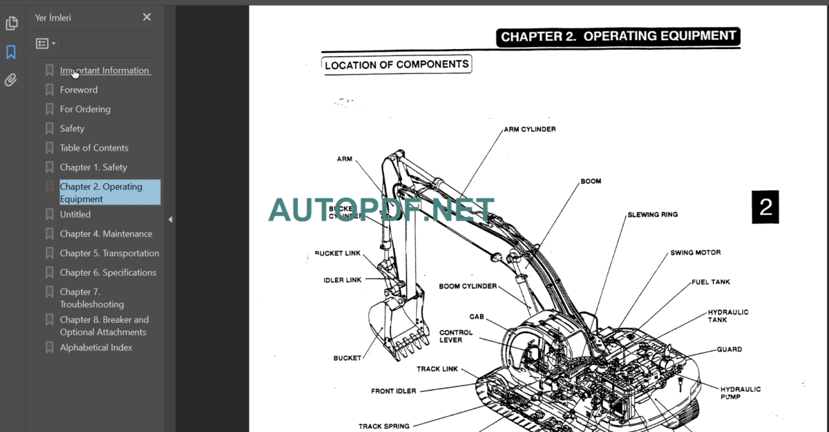 SK200V-SK200LCV-SK220V-SK220LCV OPERATOR'S MANUAL