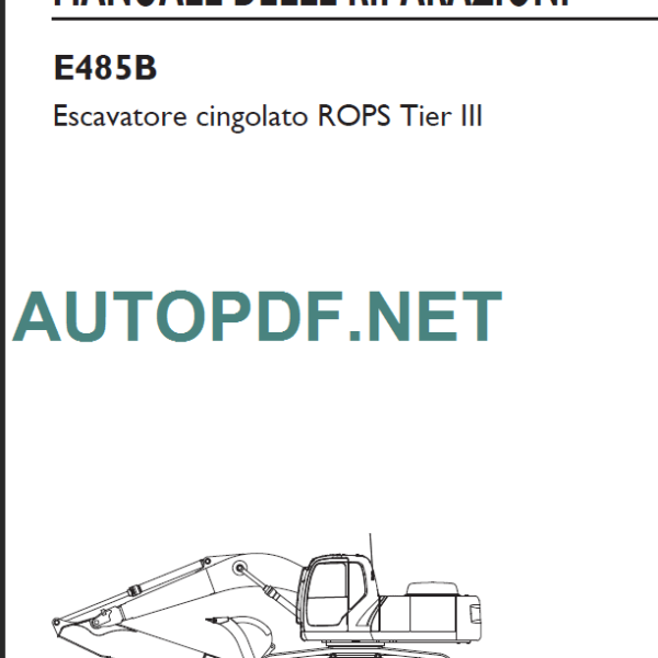 E485 TIER3 MANUALE DELLE RIPARAZIONI