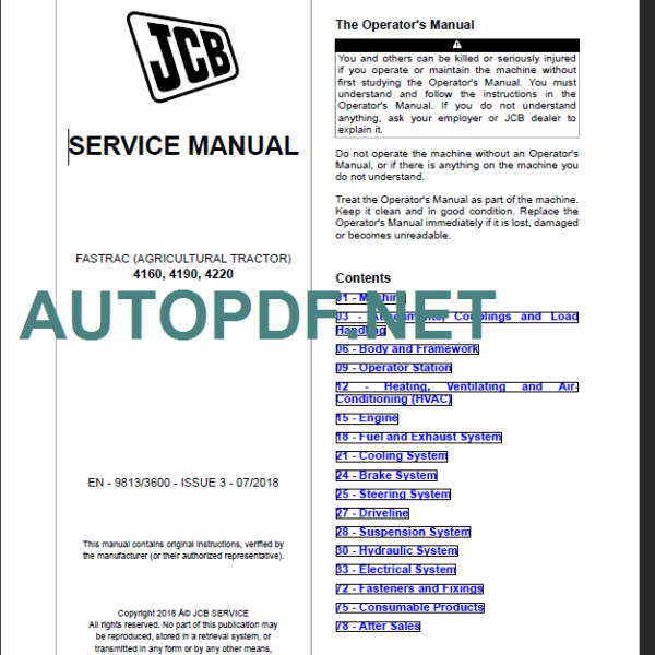 4160-4190-4220 SERVICE MANUAL