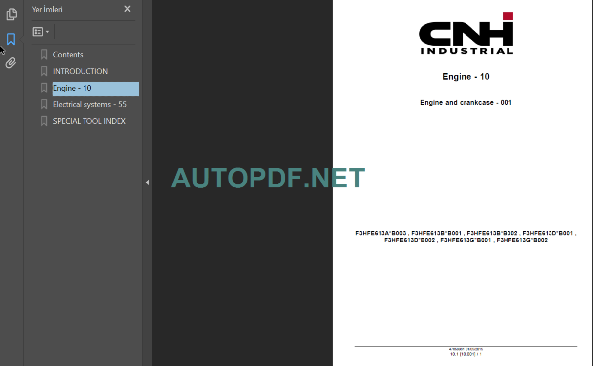 CNH CURSOR 13 TIER4B SERVICE MANUAL