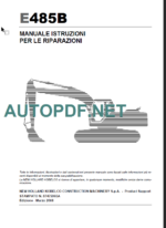 E485B MANUALE ISTRUZIONI PER LE RIPARAZIONI