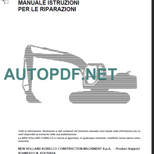 E485B MANUALE ISTRUZIONI PER LE RIPARAZIONI