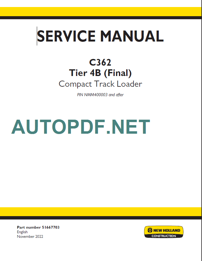 C362 TIER4B SERVICE MANUAL