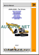 JS200-JS250 TIER3 SERVICE MANUAL