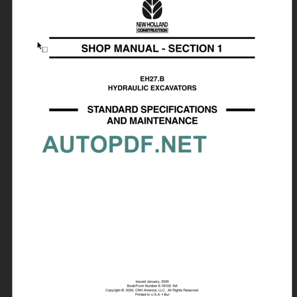 EH27B SHOP MANUAL