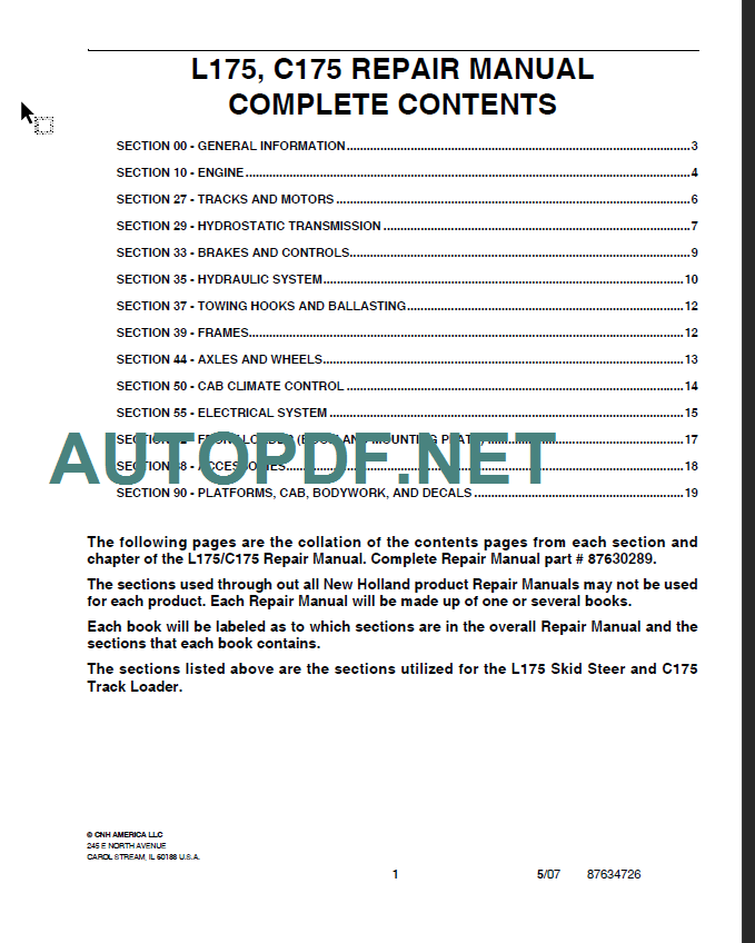 L175-C175 REPAIR MANUAL