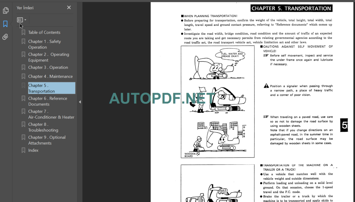 SK100-SK120-SK120LC OPERATOR'S MANUAL 1990