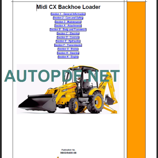 JCB Midi CX Service Manual