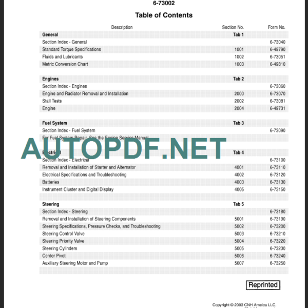 CNH LW130B SERVICE MANUAL