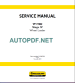 W190D STAGE 4 SERIVCE MANUAL 2018